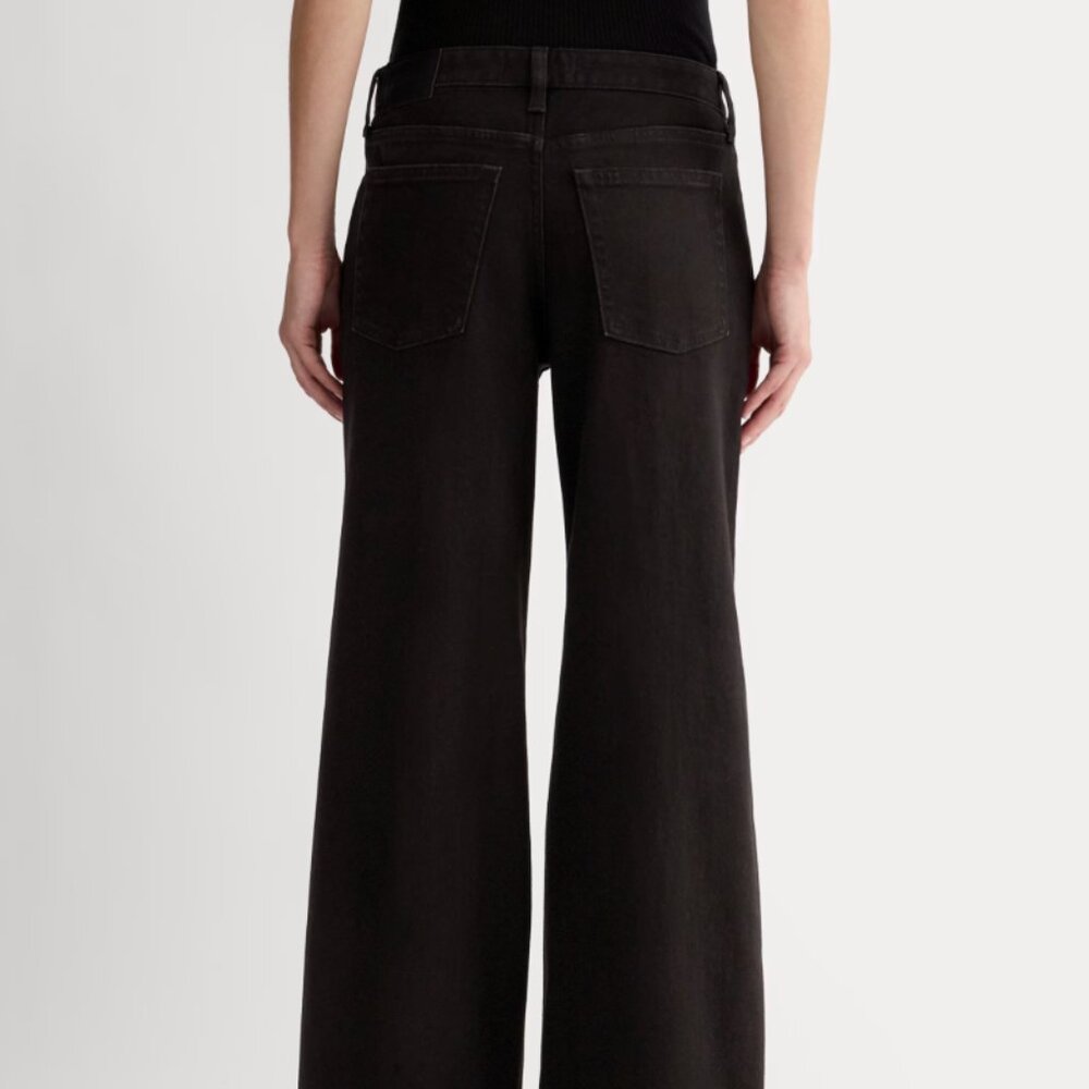 NWT Everlane Mid-Way Jean Washed Black Wide Leg Size 32 - Picture 3 of 5